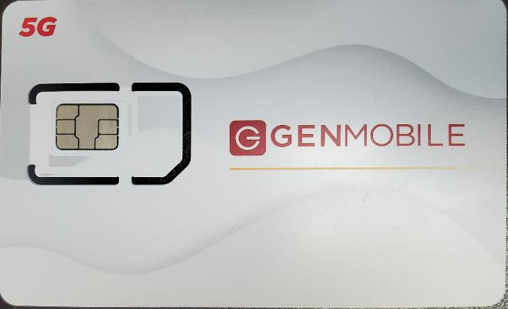 5 X GenMobile SIM Card (ATT)
