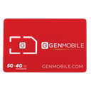 [SIM619] 5 X GenMobile SIM Card (TM)