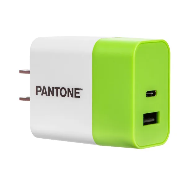 PANTONE 18W WALL CHARGER (USB C + USB A)