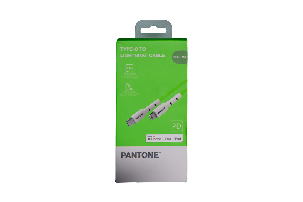 Pantone Type-C to Lightning Cable (5FT)