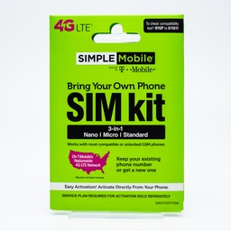 Simple Mobile Tricut SIM Card (TMO)
